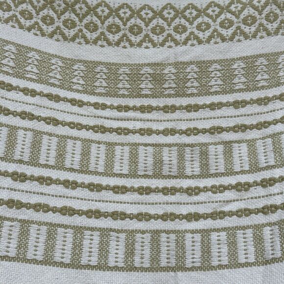 Magaschoni Home Throw Blanket 50" x 60" Fringed Cotton Sage Milk - Picture 4 of 6